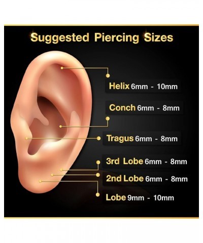 3PCS Surgical Steel Labret Lip Rings 14 Gauge 5/16 8mm 4mm Crystal Ball Rim Earrings Auricle Piercing Jewelry See More Colors...