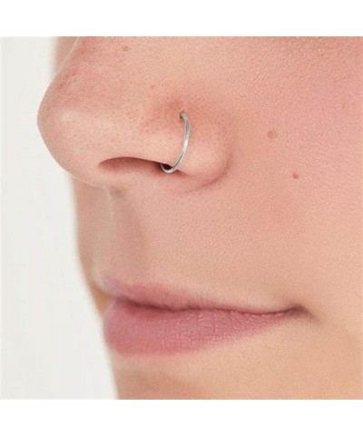 18G Nose Rings for Women Nose Rings Studs Stainless Steel L-Shaped Nose Studs Screw Nose Piercing Jewelry Style J $9.17 Body ...