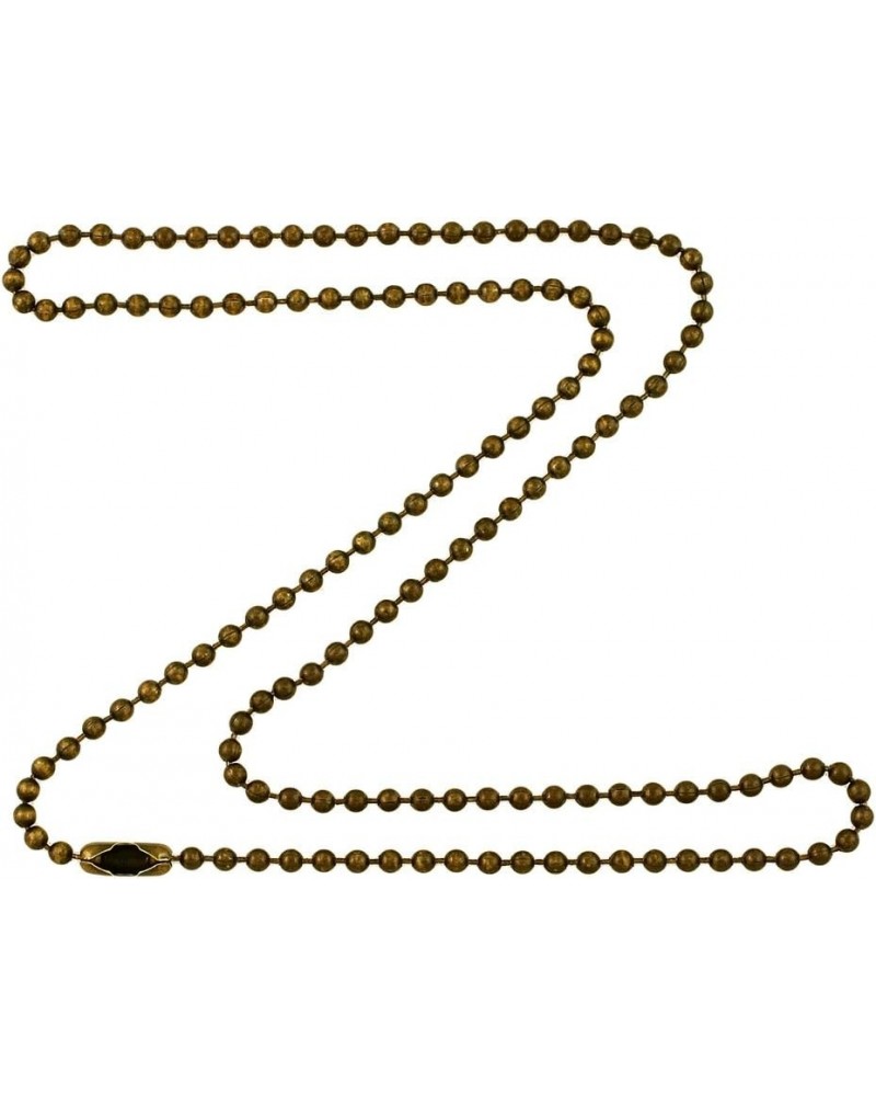 2.4mm Antique Brass Ball Chain Necklace with Extra Durable Color Protect Finish 36 Inches $9.69 Necklaces