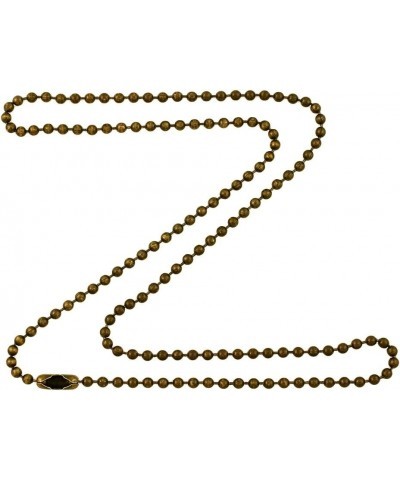 2.4mm Antique Brass Ball Chain Necklace with Extra Durable Color Protect Finish 36 Inches $9.69 Necklaces