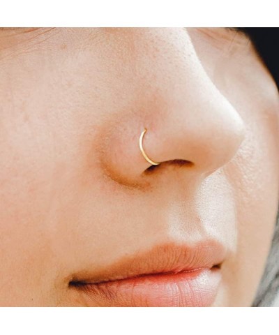 18G Nose Rings for Women Nose Rings Studs Stainless Steel L-Shaped Nose Studs Screw Nose Piercing Jewelry Style J $9.17 Body ...