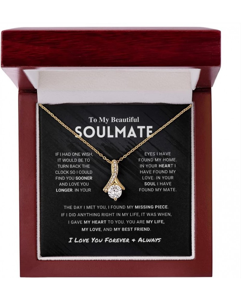 Valentines Day Gifts For Wife Romantic, Wife Birthday, Gift Ideas, To My Smoking Hot Wife Necklace, From Husband, Message Car...