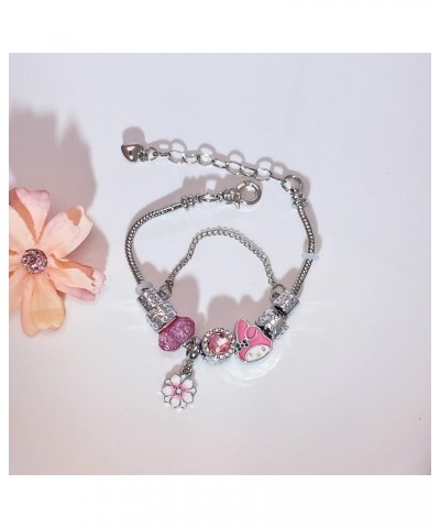 Kawaii Charms Bracelet, adjustable Kitty Cat Bracelet, Hello Kitty Bracelet gifts for women girls Melody $9.51 Bracelets