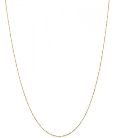 10k Gold .6 mm Carded Cable Rope Chain Necklace - Length Options: 13 16 18 20 22 24 16.0 Inches $42.00 Necklaces