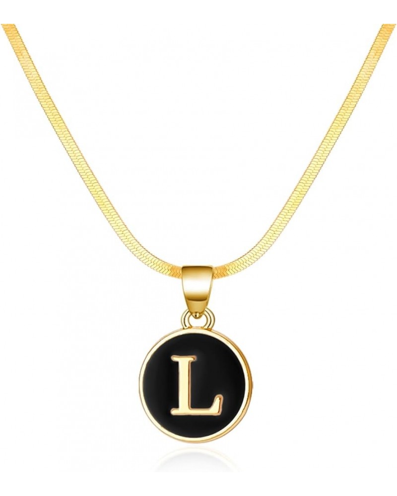 Initial Necklaces for Women, A-Z Trendy Pendant Necklace, Simple Custom Dainty Gold Letter Necklace, Personalized Monogram Wo...