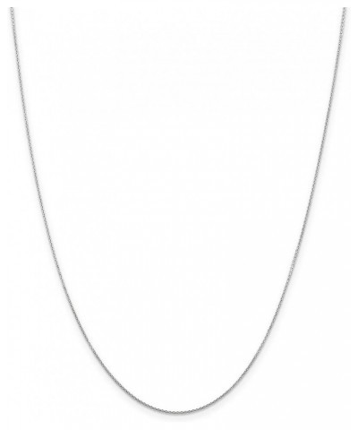 10k White Gold Diamond-Cut Cable Chain Necklace 16.0 Inches 0.8 mm $42.50 Necklaces