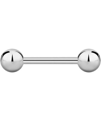 14g-16g Internally Threaded Titanium Straight Barbell Body Piercing Jewelry (Sold Individually) 16G 10mm (3/8") 4mm Balls $9....