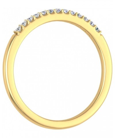 1/10 Carat Diamond Anniversary Ring Band in 10K Gold Yellow Gold $44.95 Rings