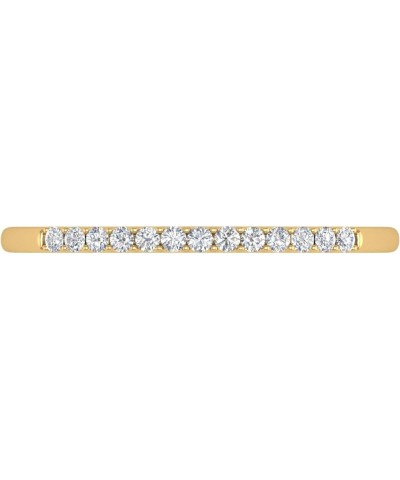 1/10 Carat Diamond Anniversary Ring Band in 10K Gold Yellow Gold $44.95 Rings