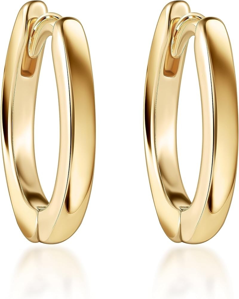 Sterling Silver Cuff Earrings Huggie | Small Hoop Earrings for Women - Elegant and Versatile Gold $10.59 Earrings