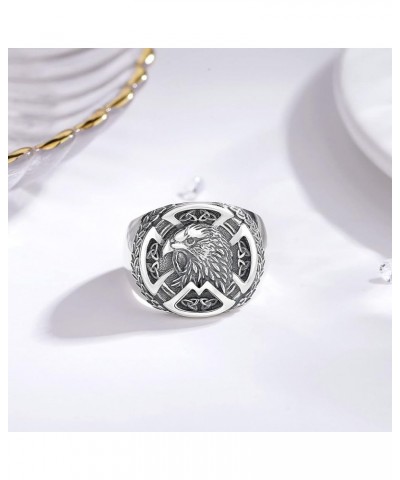 Harmony Ball Sterling Silver Viking Valknut Knot Compass Necklace for Man Women, 925 Vintage Silver Witcher Vikings Amulet Pe...