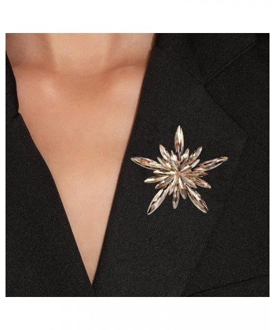 Collar Brooch Elegant Charming Lady Brooch Pin Compact Exquisite Golden $6.44 Brooches & Pins