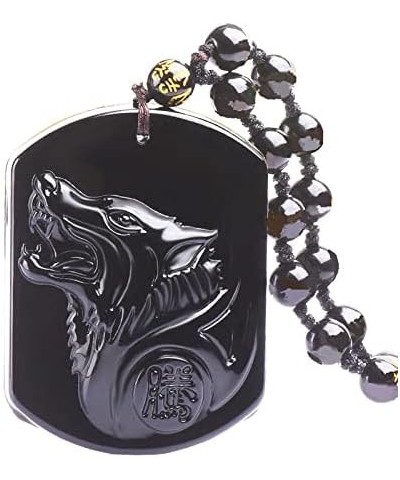 Handmade Feng Shui Necklace Pendant Amulet for success and prosperity wolf $9.79 Necklaces