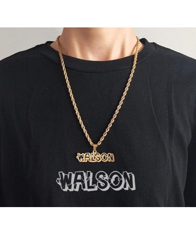 Custom Name Necklace Personalized Pendant for Women Men Boys Girls, Birthday, Best Friends Jewelry Gift Men Necklace $13.43 N...