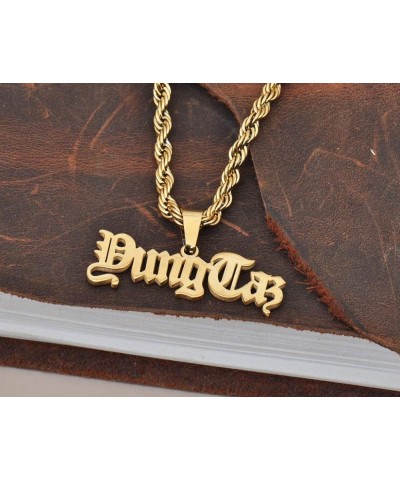 Custom Name Necklace Personalized Pendant for Women Men Boys Girls, Birthday, Best Friends Jewelry Gift Men Necklace $13.43 N...