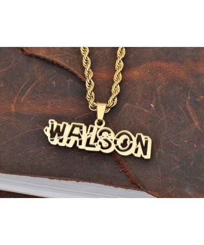 Custom Name Necklace Personalized Pendant for Women Men Boys Girls, Birthday, Best Friends Jewelry Gift Men Necklace $13.43 N...