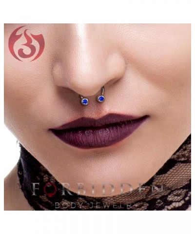 14G 12mm Surgical Steel Front Facing CZ Crystal Nipple Piercing Horseshoe Rings, Sold in Pairs Red $11.19 Body Jewelry