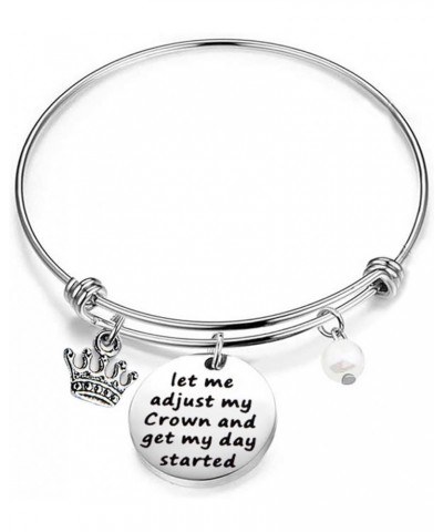 Inspirational Bracelet Gift Let Me Adjust My Crown And Get My Day Started let me adjust my crown $9.68 Bracelets