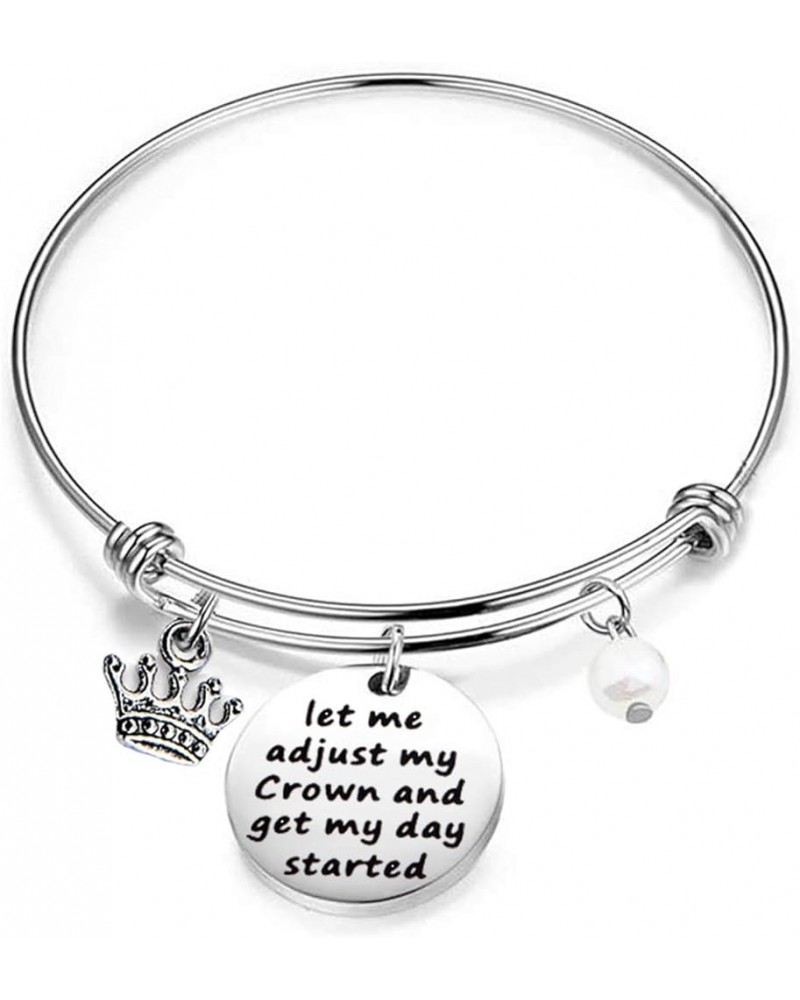 Inspirational Bracelet Gift Let Me Adjust My Crown And Get My Day Started let me adjust my crown $9.68 Bracelets