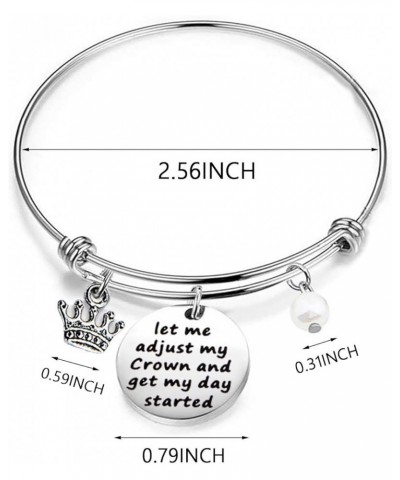 Inspirational Bracelet Gift Let Me Adjust My Crown And Get My Day Started let me adjust my crown $9.68 Bracelets