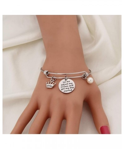 Inspirational Bracelet Gift Let Me Adjust My Crown And Get My Day Started let me adjust my crown $9.68 Bracelets