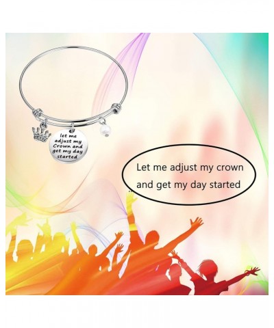 Inspirational Bracelet Gift Let Me Adjust My Crown And Get My Day Started let me adjust my crown $9.68 Bracelets