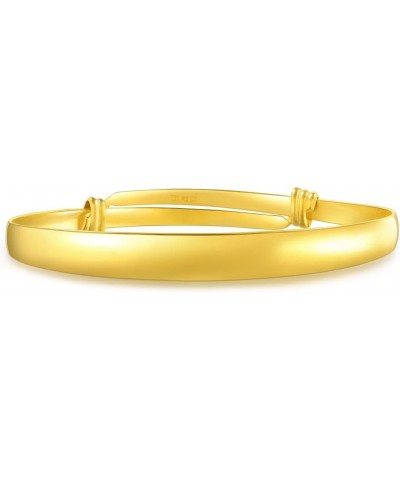 999.9 24K Solid Gold Price-by-Weight Gold Polished Finished Bangle for Women 09217K Approx. 1.02tael (~38.17g) $1.00 Bracelets