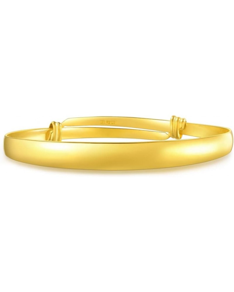 999.9 24K Solid Gold Price-by-Weight Gold Polished Finished Bangle for Women 09217K Approx. 1.02tael (~38.17g) $1.00 Bracelets