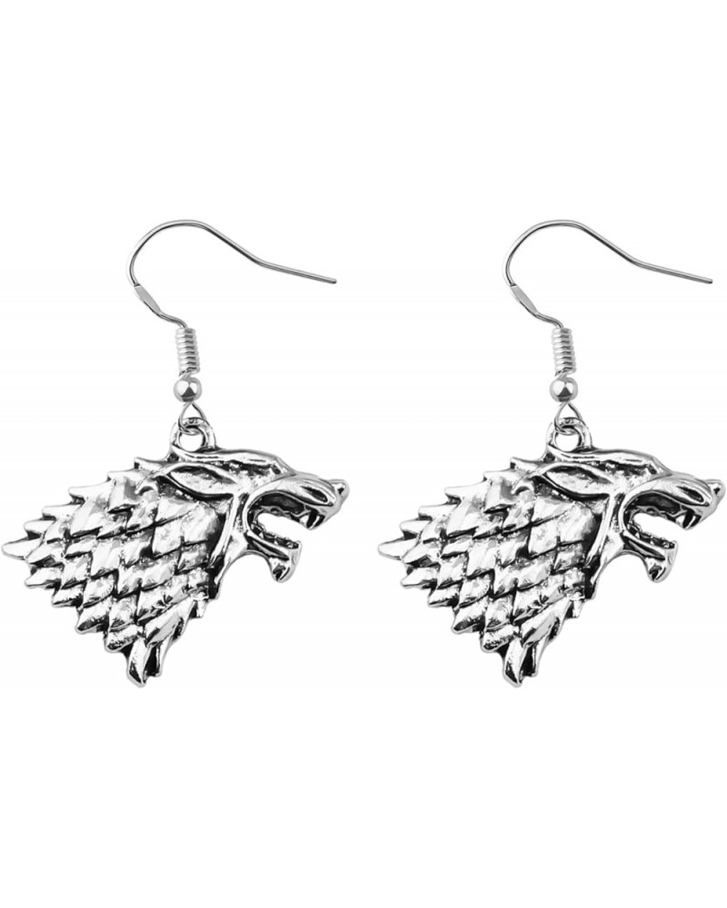 Thrones Inspired Jewelry Thrones Fans Gift House Stark and Targaryen Earrings Gift for Girlfriend Stark -Earrings $8.58 Earrings