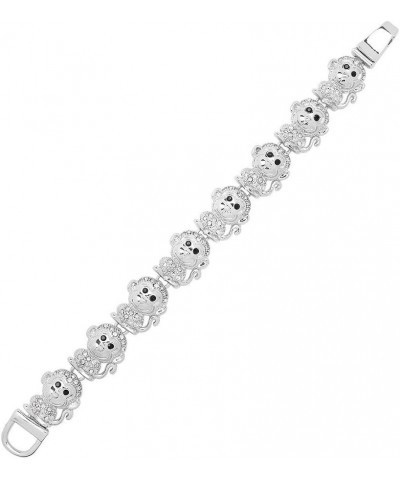 Monkey Fashionable Chain Bracelet - Sparkling Crystal - Magnetic Clasp - Unique Gift and Souvenir $10.79 Bracelets