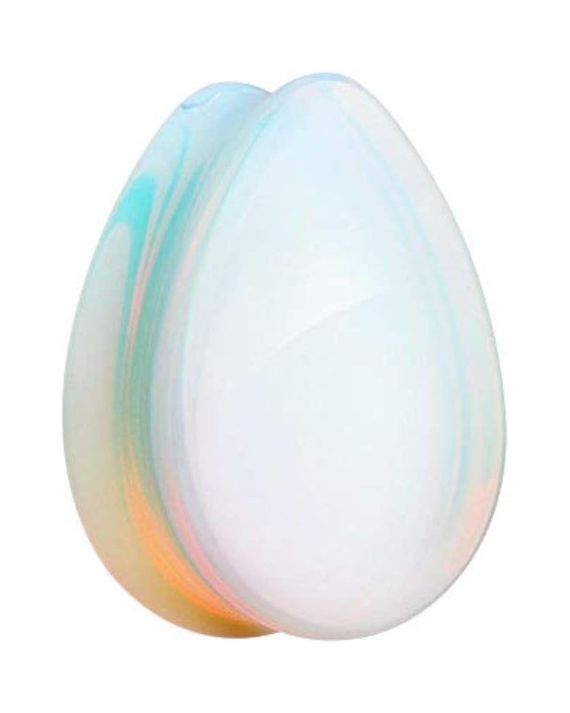 Teardrop Opalite Stone Double Flared Ear Gauge Plug 1/2" (12.5mm) $10.63 Body Jewelry