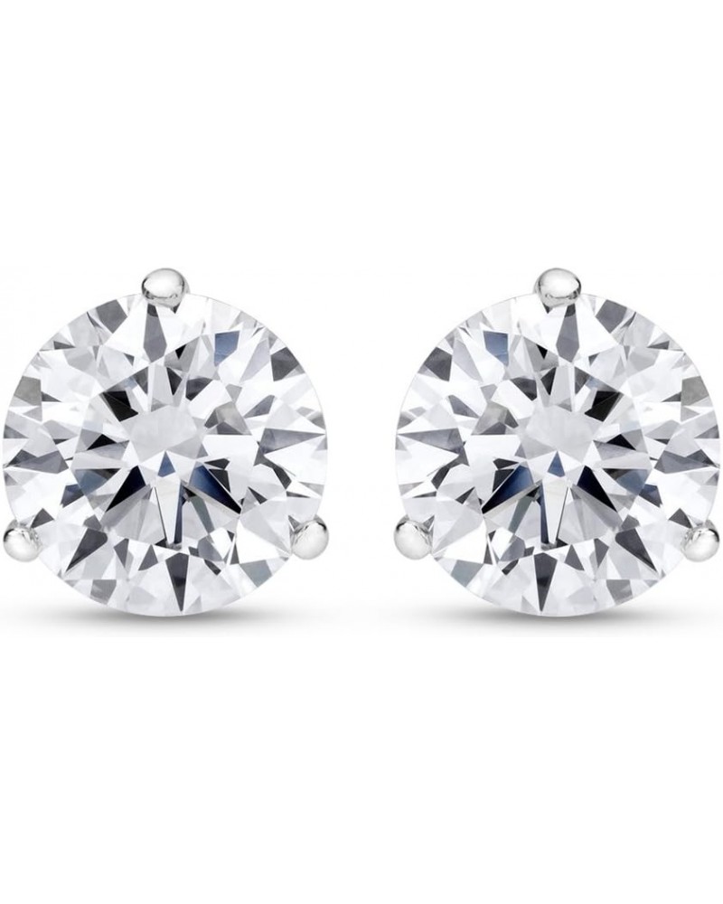 3/4-5 IGI Certified LAB-GROWN Round Cut Diamond Earrings 3 Prong Push Back Value Collection (D-E COLOR, VS1-VS2 CLARITY) 2.0 ...