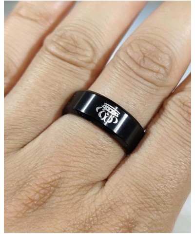 Couple Rings Black Matching Rings Crown Ring Women Wedding Ring Sets for Him and Her Black women size8 & men size10 $17.84 Br...