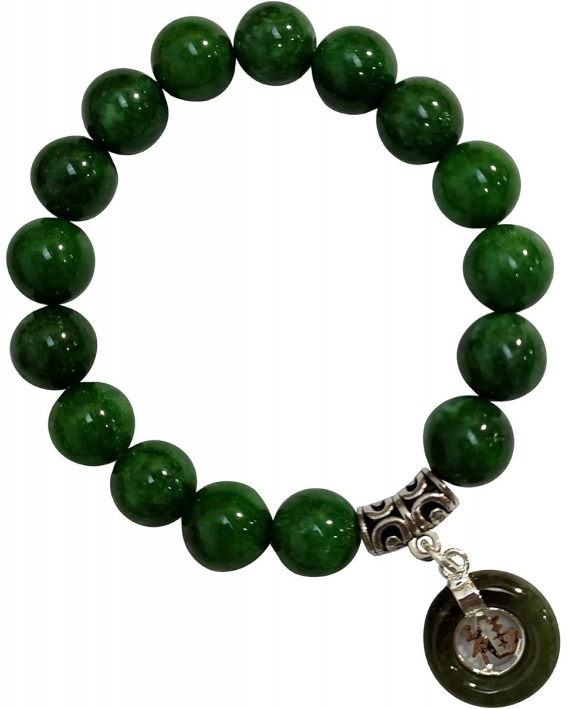 Heavens Tvcz Jade Bracelet Women Genuine Natural Gemstone Beads with Pendant Gems Coin Lucky Thai Prosperity Success in Life ...