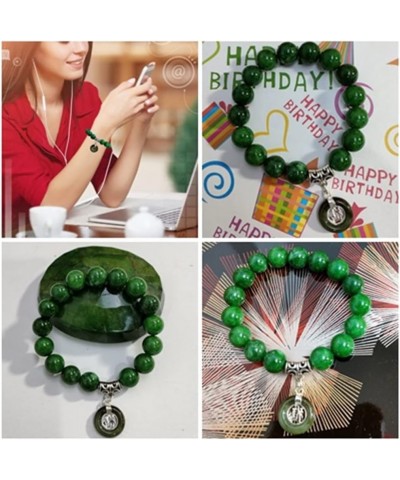 Heavens Tvcz Jade Bracelet Women Genuine Natural Gemstone Beads with Pendant Gems Coin Lucky Thai Prosperity Success in Life ...