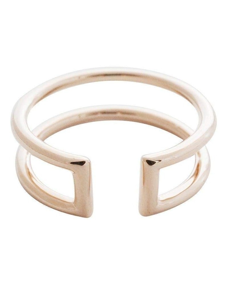 Double Stack Open Adjustable Ring in Gold, Rose Gold, or Silver | Minimalist, Delicate Jewelry Rose Gold $9.45 Rings