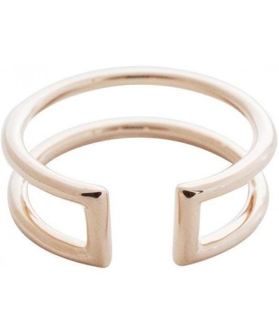 Double Stack Open Adjustable Ring in Gold, Rose Gold, or Silver | Minimalist, Delicate Jewelry Rose Gold $9.45 Rings