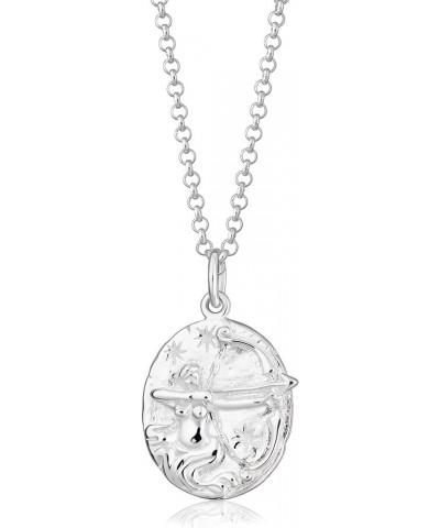 925 Sterling Silver Zodiac Pendant Necklace with 18" Chain 11 Sagittarius: Nov 23rd-Dec 21st $21.38 Necklaces