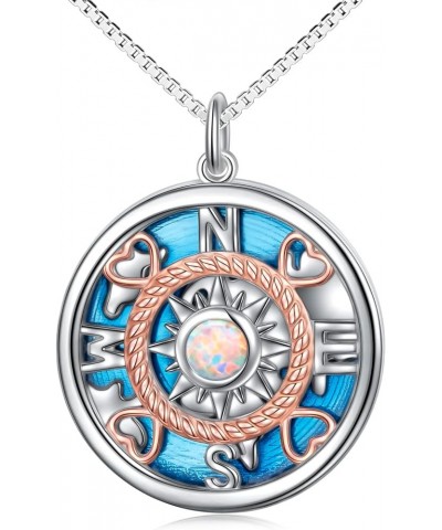 Sterling Silver Compass Celtic Pendant Necklace Gift Jewelry for Women C $20.13 Necklaces