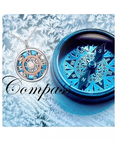 Sterling Silver Compass Celtic Pendant Necklace Gift Jewelry for Women C $20.13 Necklaces