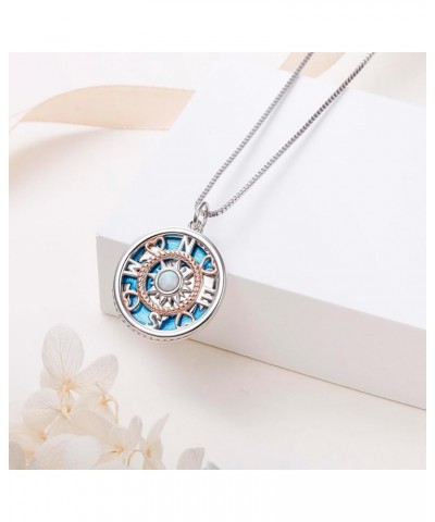 Sterling Silver Compass Celtic Pendant Necklace Gift Jewelry for Women C $20.13 Necklaces