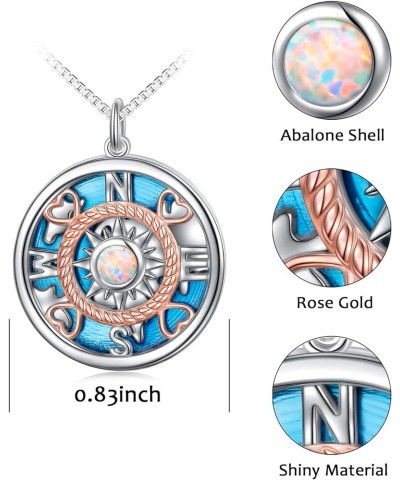 Sterling Silver Compass Celtic Pendant Necklace Gift Jewelry for Women C $20.13 Necklaces