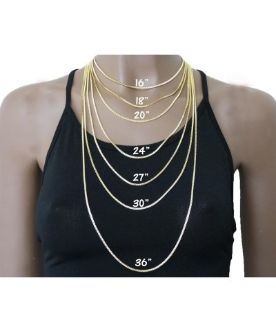 Hip Hop G.O.A.T Pendant 20, 24 inches Various Chain Necklace in Gold, Silver Tone Silver / 3mm 20" Cuban Chain $9.84 Necklaces