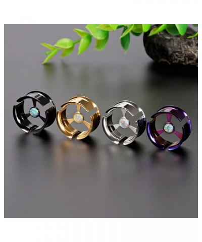 1 Pair Upgrade Ear Tunnels Flesh Plugs Piercing Earrings Stainless Steel Ear Gauges 0g to 1 inch. Silver 1/2"(12mm) $8.56 Others