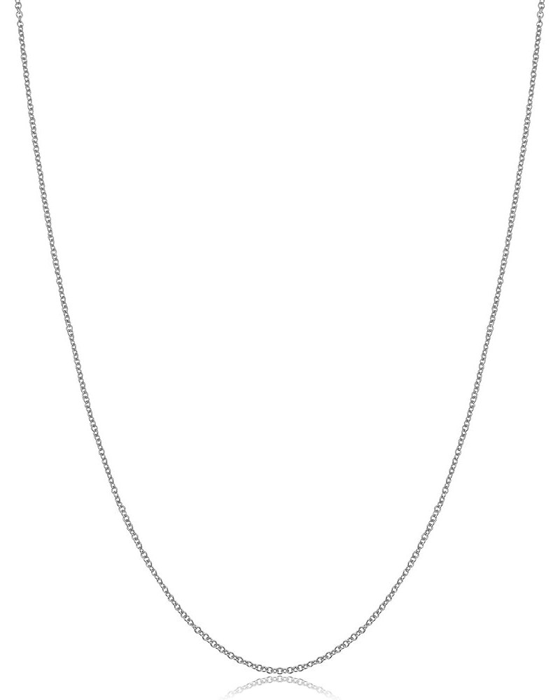 14k Yellow Gold Filled Or White Gold Filled Cable Chain Necklace For Women And Men (1mm, 1.3mm, 1.5mm or 2.1mm - sizes from 1...