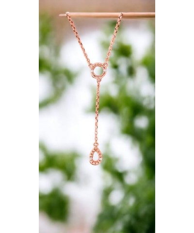 Solid Gold Lab Grown Diamond 18 Inches Lariat Y Necklace Necklace (F-G Color, VS Clarity) Yellow Gold 10k $263.25 Necklaces