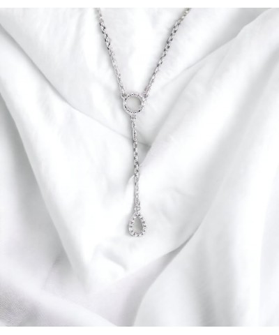 Solid Gold Lab Grown Diamond 18 Inches Lariat Y Necklace Necklace (F-G Color, VS Clarity) Yellow Gold 10k $263.25 Necklaces