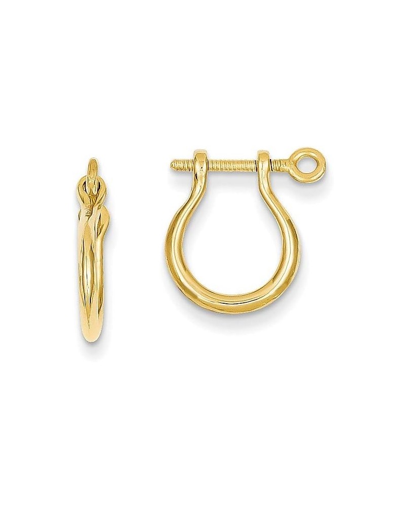 14k Shackle Link Screw Earrings $86.94 Earrings