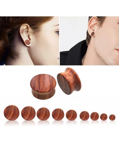 3 Pairs Natural Wood Ear Plugs Tunnels Double Flared Expander Ear Gauges Stretched Piercing Body Jewelry Gauge-0g(8mm) $8.00 ...