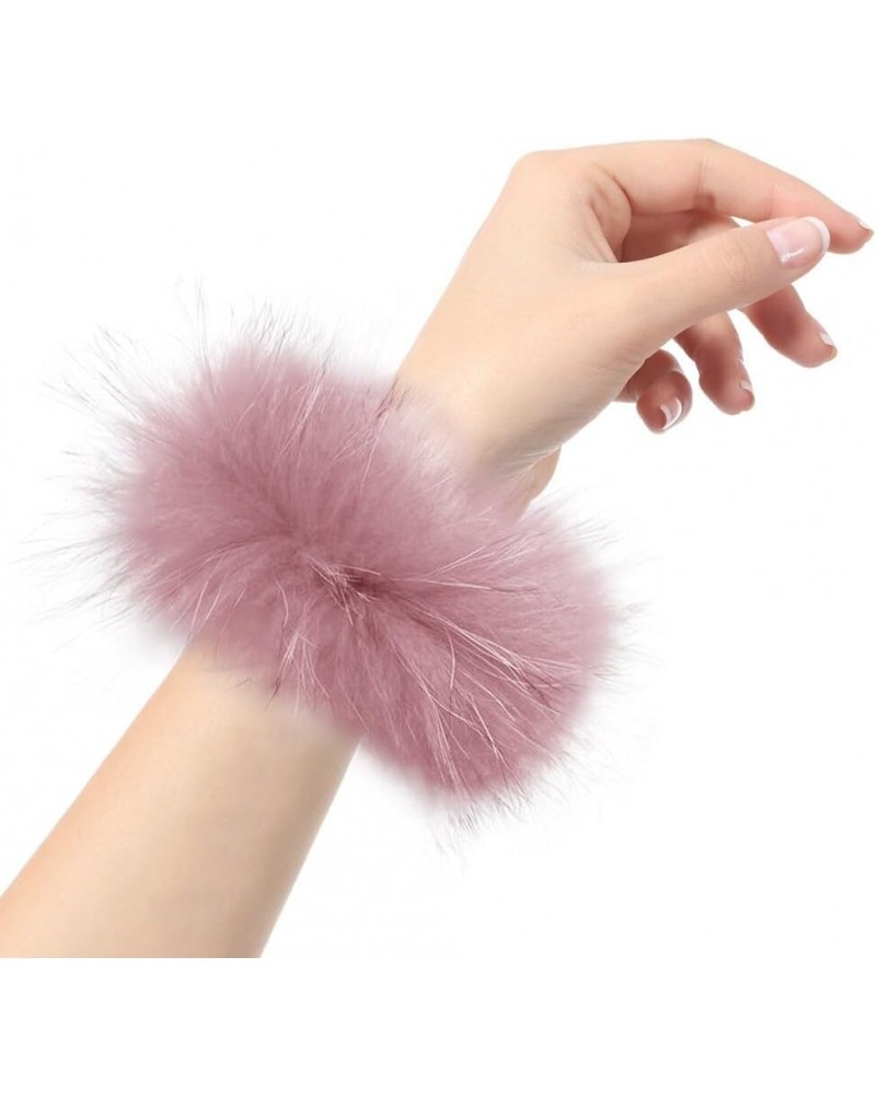 Women's Feather Slap Bracelet Snap Cuff Bracelets Fluffy Feather Cuffs Sleeves Wrist Decoration Cuff Sleeves Slap Type 10 $9....